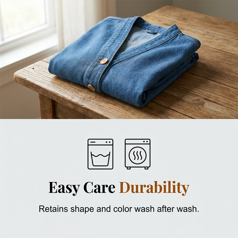 🧥Novo 50% popusta! 🍊Klasična traper jakna na kopčanje za žene