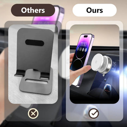 1🔝📱Držač za telefon s vakuumskom pločicom koja se okreće 360°