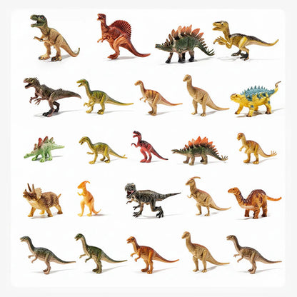 🦖 Szórakoztató és oktató célú dinoszaurusz játékok – élethű állatmodellek – Tyrannosaurus rex és Triceratops puha gumi szett
