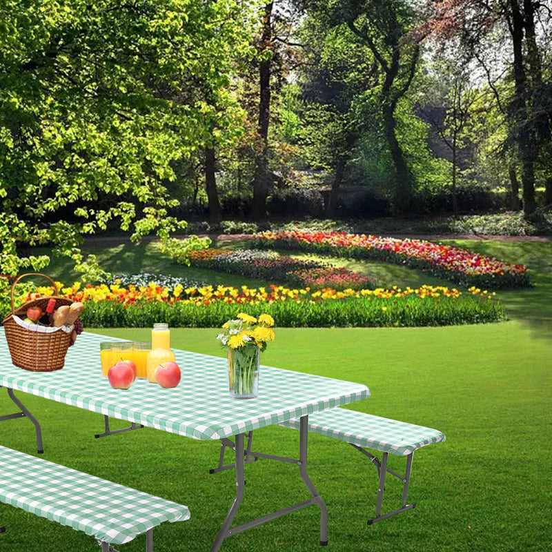 6FT Waterproof Picnic Table Cover - 3PCS/Set