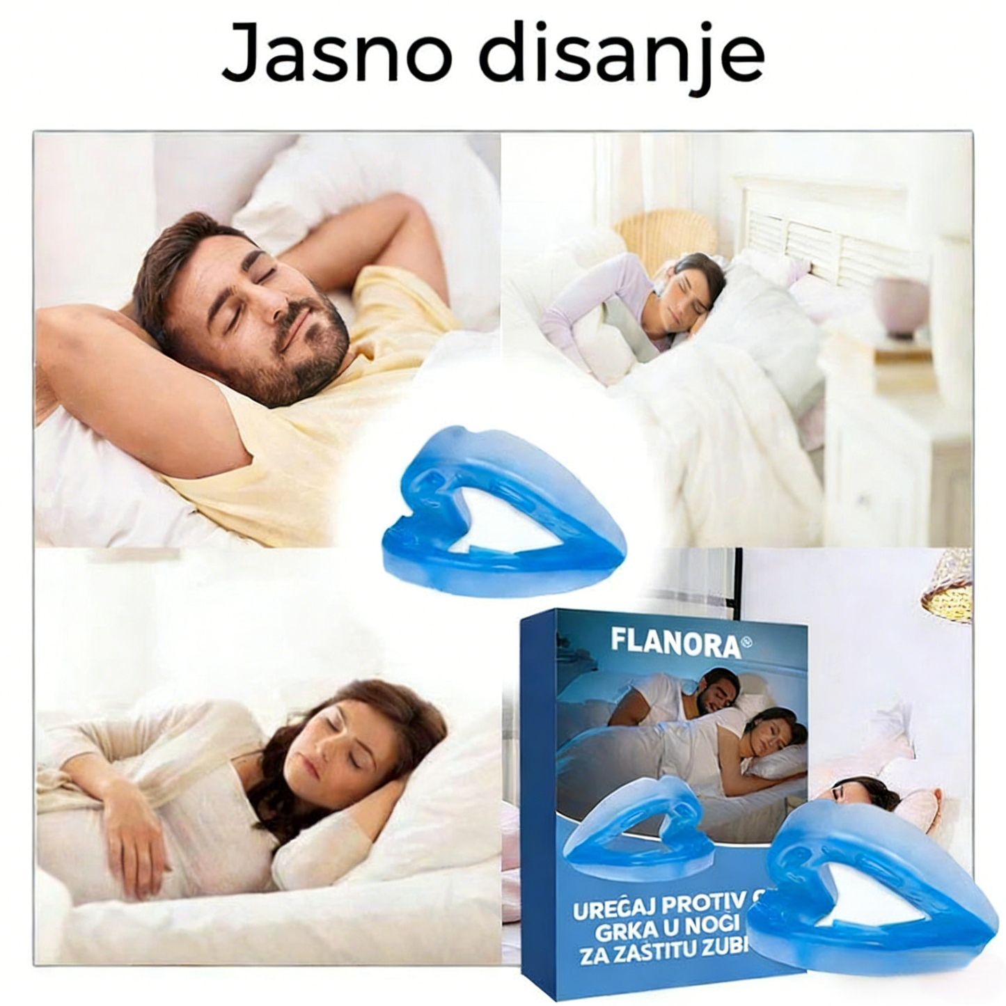 🔝🦷[Službena trgovina brenda] Flanora® podesiva ustna štitnica protiv hrkanja, univerzalna veličina