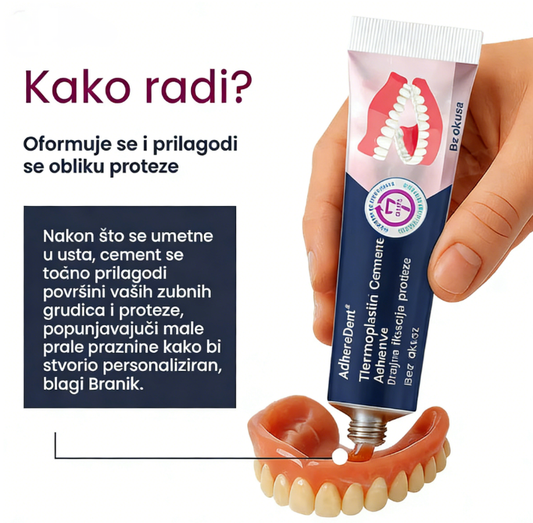 (Zimska posebna ponuda – 30% popusta)🦷 AdhereDent Termoplastično Ljepilo za Proteze | 7 Dana Sigurnog Držanja ✨ | 🔥Kupi jedan, dobi jedan gratis🔥
