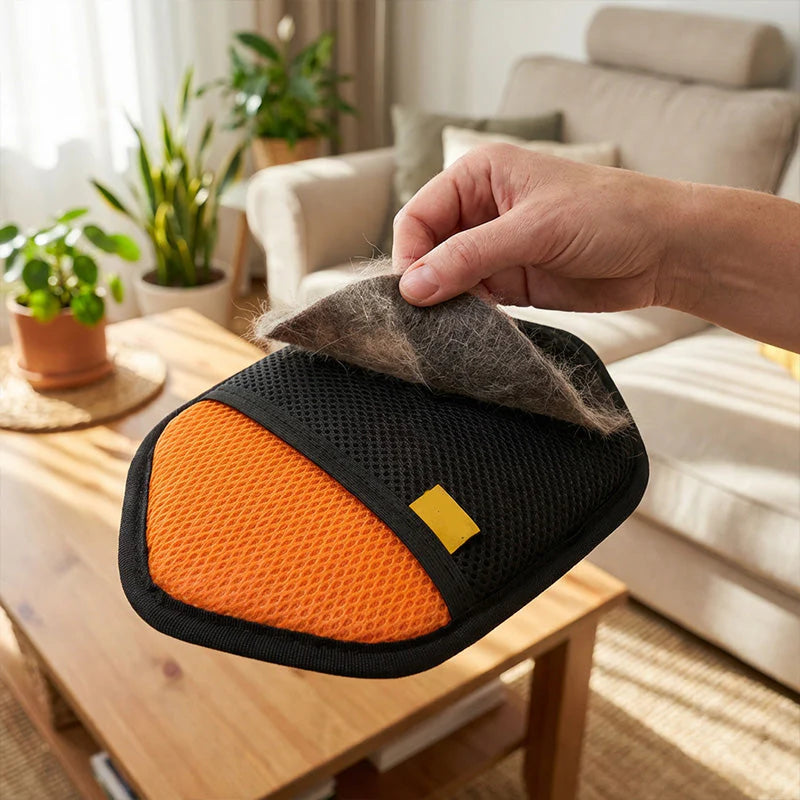 Šesterokutna rukavica za uklanjanje životinjske dlake