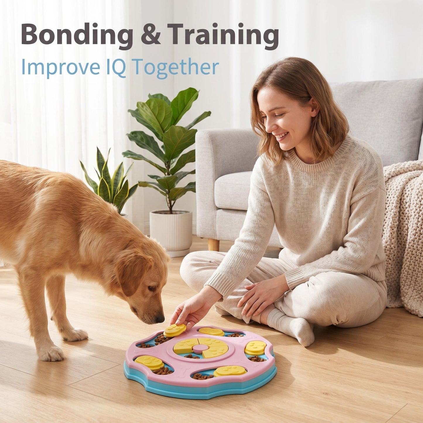 🐶Kutyáknak szánt, az IQ fejlesztését és a mentális stimulációt elősegítő puzzle-játékok, kutyakekszes puzzle-játékok