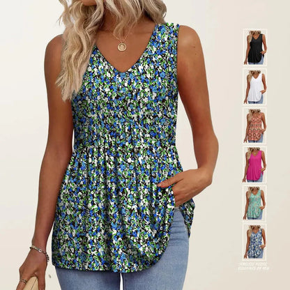 💖RASPRODAJA ZADNJEG DANA 50% POPUSTA✨Ženske svečane topići bez rukava s V-izrezom i babydoll krojem