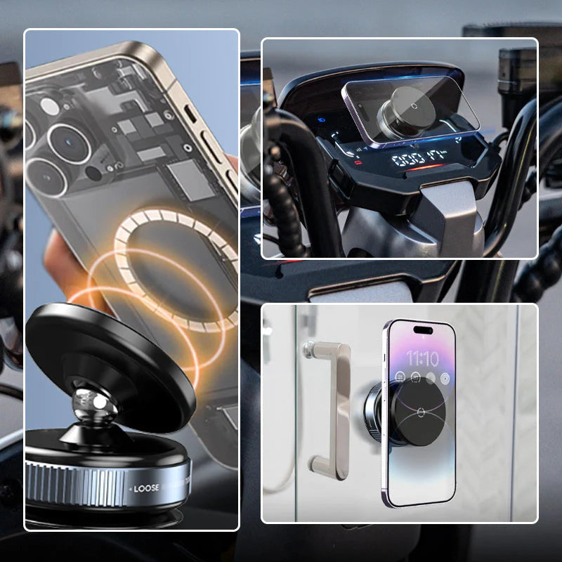 1🔝📱Držač za telefon s vakuumskom pločicom koja se okreće 360°