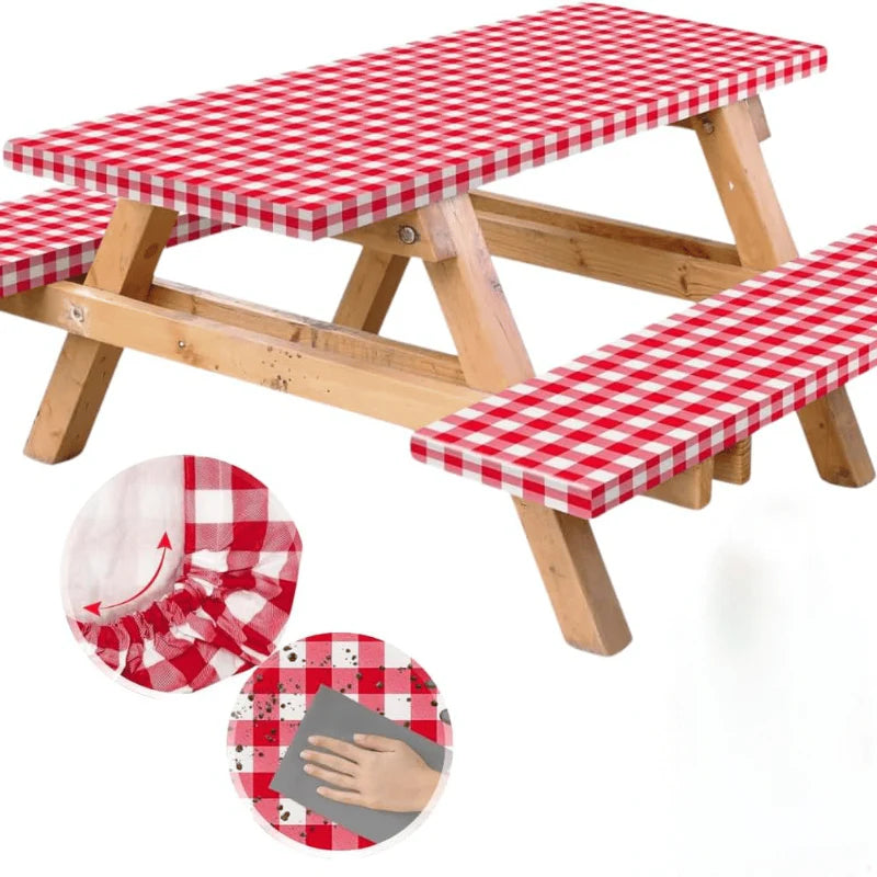 6FT Waterproof Picnic Table Cover - 3PCS/Set