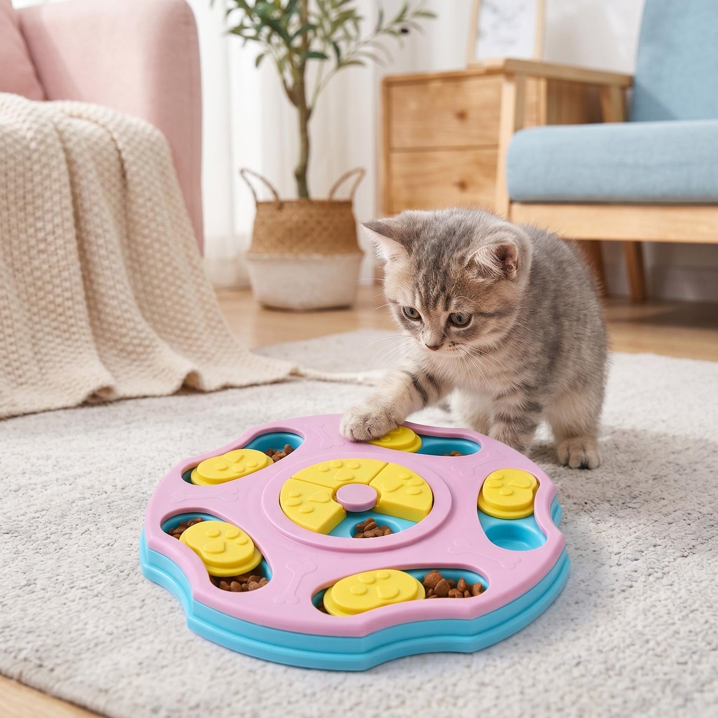 🐶Kutyáknak szánt, az IQ fejlesztését és a mentális stimulációt elősegítő puzzle-játékok, kutyakekszes puzzle-játékok