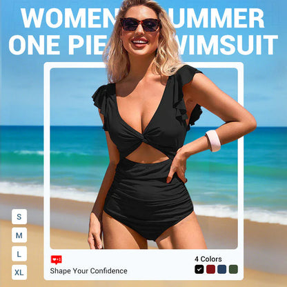 😍 50% popusta na ograničeno vrijeme: seksi jednodijelni kupaći kostim s naborkama