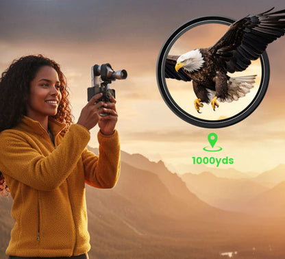 1🔭Kompaktan, džepni astronomski teleskop koji se može pričvrstiti na pametni telefon