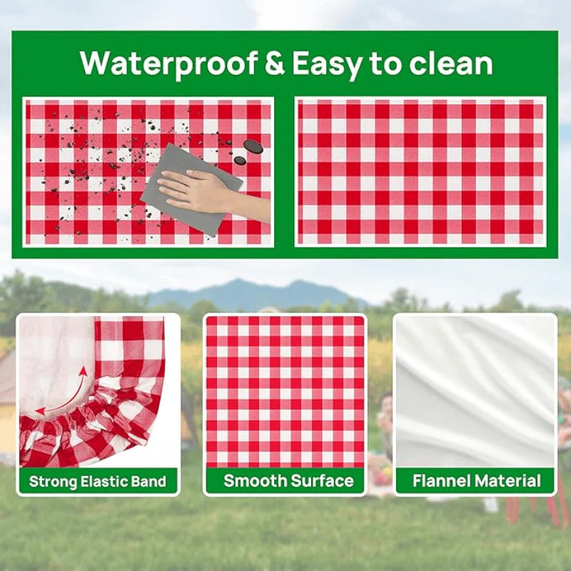 6FT Waterproof Picnic Table Cover - 3PCS/Set