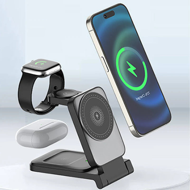 3-u-1 sklopivi magnetski bežični punjač